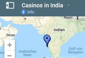 भारत में केसिनो का नक्शा 